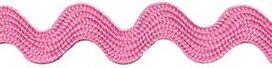 Roze zig-zag band 10 mm (ca. 16 meter) Roze zig-zag band 10 mm (ca. 16 meter)