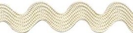 Creme zig-zag band 10 mm (ca. 16 meter) Creme zig-zag band 10 mm (ca. 16 meter)