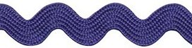 Kobalt blauw zig-zag band 10 mm (ca. 16 meter) Kobalt blauw zig-zag band 10 mm (ca. 16 meter)