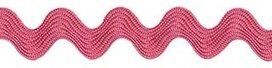 Oud roze zig-zag band 7 mm (ca. 32 meter) Oud roze zig-zag band 7 mm (ca. 32 meter)