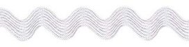 Wit zig-zag band 7 mm (ca. 32 meter) Wit zig-zag band 7 mm (ca. 32 meter)