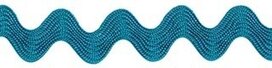 Petrol zig-zag band 7 mm (ca. 32 meter) Petrol zig-zag band 7 mm (ca. 32 meter)
