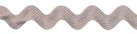 Grijs zig-zag band 7 mm (ca. 32 meter) Grijs zig-zag band 7 mm (ca. 32 meter)