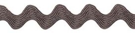 Antraciet zig-zag band 7 mm (ca. 32 meter) Antraciet zig-zag band 7 mm (ca. 32 meter)