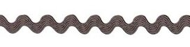 Antraciet zig-zag band 4 mm (ca. 32 meter) Antraciet zig-zag band 4 mm (ca. 32 meter)