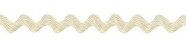 Creme zig-zag band 4 mm (ca. 32 meter) Creme zig-zag band 4 mm (ca. 32 meter)