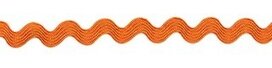 Oranje zig-zag band 4 mm (ca. 32 meter) Oranje zig-zag band 4 mm (ca. 32 meter)