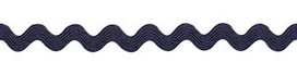 Donker blauw zig-zag band 4 mm (ca. 32 meter) Donker blauw zig-zag band 4 mm (ca. 32 meter)