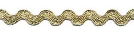 Goudkleurig zig-zag band 5 mm (ca. 25 meter) Goudkleurig zig-zag band 5 mm (ca. 25 meter)