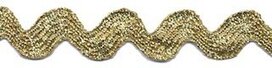 Goudkleurig zig-zag band 7 mm (ca. 25 meter) Goudkleurig zig-zag band 7 mm (ca. 25 meter)