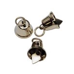 Klokvormige belletjes zilverkleurig 13 mm (ca. 25 stuks) Klokvormige belletjes zilverkleurig 13 mm (ca. 25 stuks)