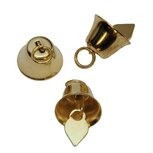 Klokvormige belletjes goudkleurig 16 mm (ca. 25 stuks) Klokvormige belletjes goudkleurig 16 mm (ca. 25 stuks)