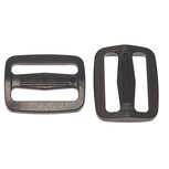Schuifgesp zwart kunststof SLANK 25 mm (100 stuks) Schuifgesp zwart kunststof SLANK 25 mm (100 stuks)