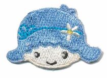 Applicatie meisje licht blauw (5 stuks) Applicatie meisje licht blauw (5 stuks)