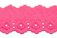 Broderie fuchsia 100% KATOEN 50 mm #1303 (ca. 13,5 m) Broderie fuchsia 100% KATOEN 50 mm #1303 (ca. 13,5 m)