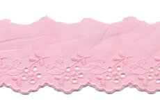 Broderie roze 100% KATOEN 50 mm #1302 (ca. 13,5 m) Broderie roze 100% KATOEN 50 mm #1302 (ca. 13,5 m)