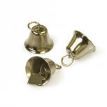 Klokvormige belletjes zilverkleurig 20 mm (ca. 25 stuks) Klokvormige belletjes zilverkleurig 20 mm (ca. 25 stuks)