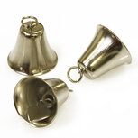 Klokvormige belletjes zilverkleurig 25 mm (ca. 25 stuks) Klokvormige belletjes zilverkleurig 25 mm (ca. 25 stuks)