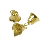 Klokvormige belletjes goudkleurig 20 mm (ca. 25 stuks) Klokvormige belletjes goudkleurig 20 mm (ca. 25 stuks)