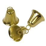 Klokvormige belletjes goudkleurig 25 mm (ca. 25 stuks) Klokvormige belletjes goudkleurig 25 mm (ca. 25 stuks)