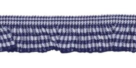 Donker blauw-wit geruite roezel elastiek 19 mm (ca. 10 meter) Donker blauw-wit geruite roezel elastiek 19 mm (ca. 10 meter)
