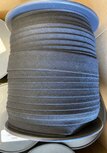 Zwart katoenen biaisband gevouwen 20mm (ca. 100 meter) Zwart katoenen biaisband gevouwen 20mm (ca. 100 meter)
