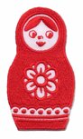 Opstrijkbare applicatie babushka rood (5 stuks) Opstrijkbare applicatie babushka rood (5 stuks)