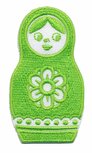 Opstrijkbare applicatie babushka groen (5 stuks) Opstrijkbare applicatie babushka groen (5 stuks)