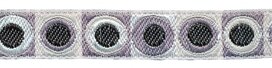 Zwart-grijs-wit retro sierband 12 mm (ca. 22 m) Zwart-grijs-wit retro sierband 12 mm (ca. 22 m)