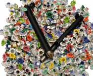 Nestel bloemetje mix kleuren 11 mm inclusief gereedschap (ca. 500 nestels) Nestel bloemetje mix kleuren 11 mm inclusief gereedschap (ca. 500 nestels)