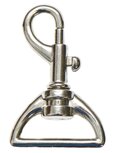 Metalen musketonhaak/sleutelhanger zilverkleurig half rond ZWAAR 30 mm (10 stuks) Metalen musketonhaak/sleutelhanger zilverkleurig half rond ZWAAR 30 mm (10 stuks)
