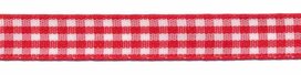 Ruit band rood-wit 10 mm (ca. 45 m) Ruit band rood-wit 10 mm (ca. 45 m)