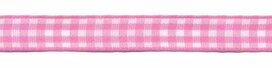 Ruit band roze-wit 10 mm (ca. 45 m) Ruit band roze-wit 10 mm (ca. 45 m)