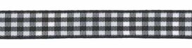 Ruit band zwart-wit 10 mm (ca. 45 m) Ruit band zwart-wit 10 mm (ca. 45 m)