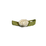 Roosje satijn creme op blad 10 x 30 mm (ca. 25 stuks) Roosje satijn creme op blad 10 x 30 mm (ca. 25 stuks)