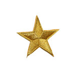 Opstrijkbare applicatie ster goud KLEIN (5 stuks) Opstrijkbare applicatie ster goud KLEIN (5 stuks)
