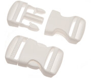 Klikgesp wit kunststof 25 mm (25 stuks) Klikgesp wit kunststof 25 mm (25 stuks)