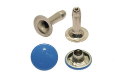 Holniet blauw 9 mm - lange pin (ca. 500 sets) Holniet blauw 9 mm - lange pin (ca. 500 sets)