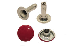 Holniet rood 9 mm - lange pin (ca. 500 sets) Holniet rood 9 mm - lange pin (ca. 500 sets)