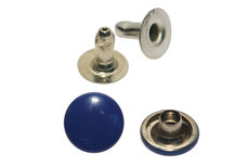 Holniet kobalt blauw 9 mm (ca. 500 sets) Holniet kobalt blauw 9 mm (ca. 500 sets)