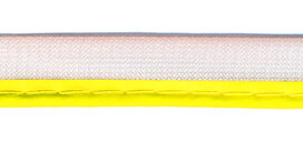 Reflecterende piping-/paspelband NEON geel - 2 mm koord (ca. 25 meter) Reflecterende piping-/paspelband NEON geel - 2 mm koord (ca. 25 meter)