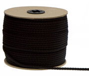 Katoenen koord zwart 5 mm (ca. 100 m) Katoenen koord zwart 5 mm (ca. 100 m)