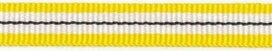 Geel-wit-zwart streep grosgrain/ribsband 10 mm (ca. 25 m) Geel-wit-zwart streep grosgrain/ribsband 10 mm (ca. 25 m)