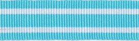Licht blauw-wit streepband 19 mm (ca. 45 m) Licht blauw-wit streepband 19 mm (ca. 45 m)