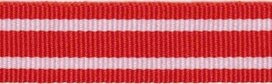 Rood-wit streepband 19 mm (ca. 45 m) Rood-wit streepband 19 mm (ca. 45 m)