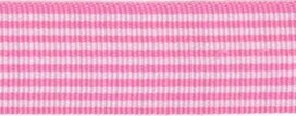 Licht roze-wit streepband 27 mm (ca. 45 m) Licht roze-wit streepband 27 mm (ca. 45 m)