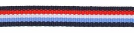 Donker blauw-rood-wit-licht blauw streep grosgrain/ribsband 10 mm (ca. 25 m) Donker blauw-rood-wit-licht blauw streep grosgrain/ribsband 10 mm (ca. 25 m)