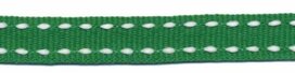 Grasgroen-wit stippel grosgrain/ribsband 10 mm (ca. 25 m) Grasgroen-wit stippel grosgrain/ribsband 10 mm (ca. 25 m)