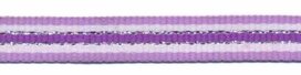 Lila-wit-zilver-paars streep grosgrain/ribsband 10 mm (ca. 45 m) Lila-wit-zilver-paars streep grosgrain/ribsband 10 mm (ca. 45 m)