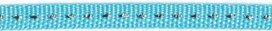 Licht blauw band met zilverdraad 7 mm (ca. 25 m) Licht blauw band met zilverdraad 7 mm (ca. 25 m)